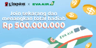 Undian Resolusi Tahun Baru Bersama Kingston Indonesia dan Eva Air Dengan Total Hadiah 500 Juta Rupiah