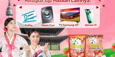 Undian Promo ke Korea Bareng Rinso Serta Dapatkan Hadiah iPhone 13, Mesin Cuci Front Load LG dan Smart TV Samsung