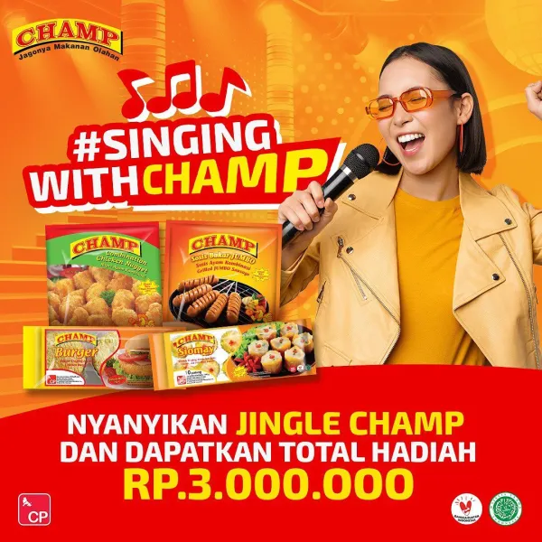 Lomba Singing With Champ Indonesia Berhadiah Total 3 Juta Rupiah