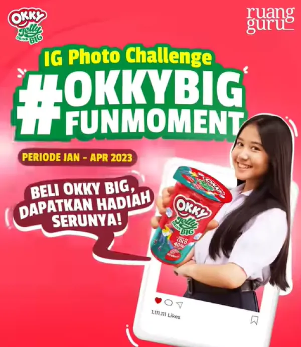 Lomba Instagram Photo Challenge OkkyBigFunMoment Bersama Okky Jelly Drink Berhadiah iPad, SmartPhone dan Wireless Earphone