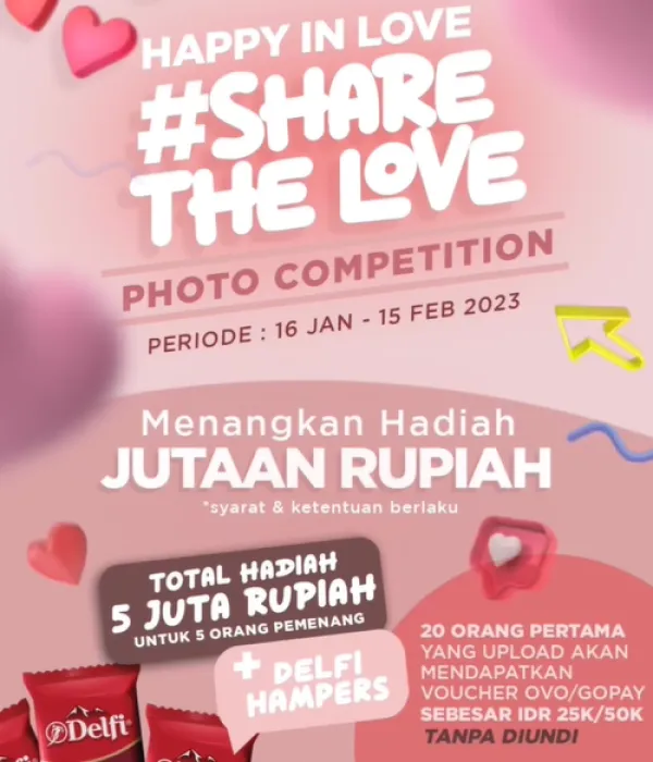 Lomba Foto Share The Love Bersama Delfi Chocolate Id Berhadiah Total 5 Juta Rupiah