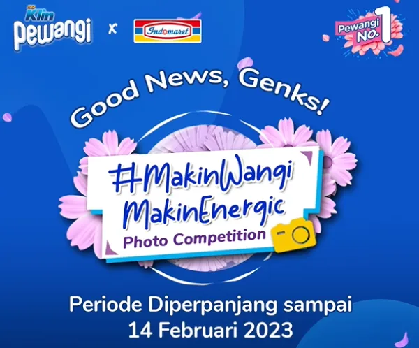Photo Competition Makin Wangi Makin Energic Bersama SoKlin Pewangi x Indomaret Berhadiah Samsung Galaxy Z Flip 4 dan Uang Jutaan Rupiah