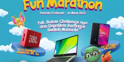 Tini Wini Biti Fun Marathon Berhadiah Laptop Acer Swift 3, Smartphone OPPO A5 2020 dan Speaker JBL GO