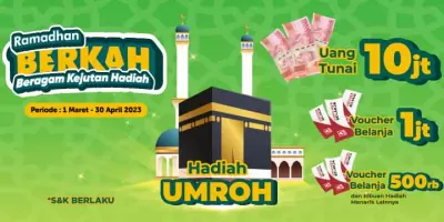 Ramadhan Berkah Beragam Kejutan Hadiah Alfamidi: Umroh, Uang Tunai 10 Juta dan Voucher Belanja